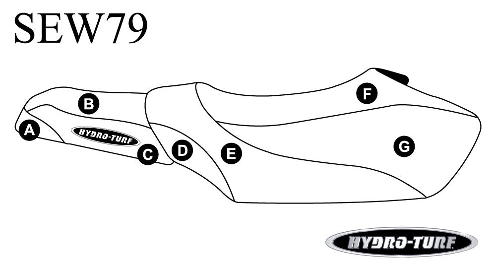 Hydro Turf Seat Cover Yamaha GP Family (Pre 99) / GP1200R (99) - Custom